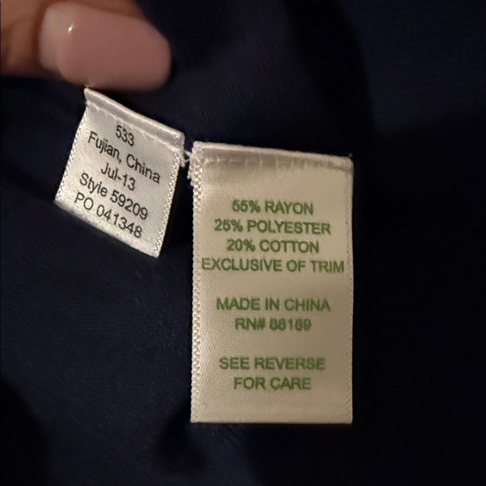 Lilly Pulitzer Navy Sweater with bow Accent Small - Picture 4 of 8